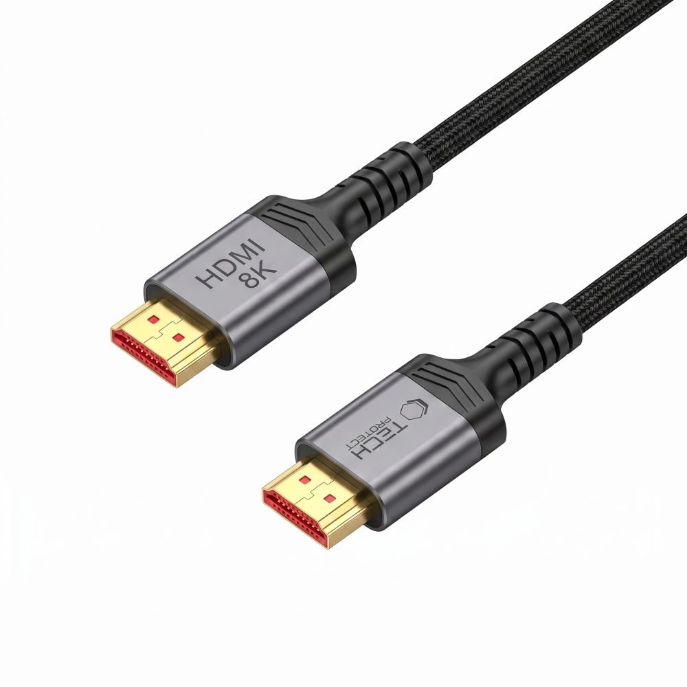 Tech-Protect Ultraboost 2 videokaapeli, HDMI - HDMI, 8K, 1m, Musta