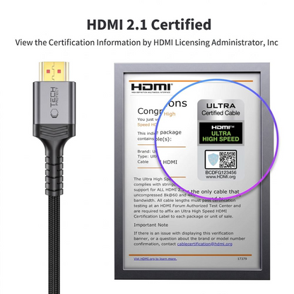 Tech-Protect Ultraboost 2 videokaapeli, HDMI - HDMI, 8K, 1m, Musta