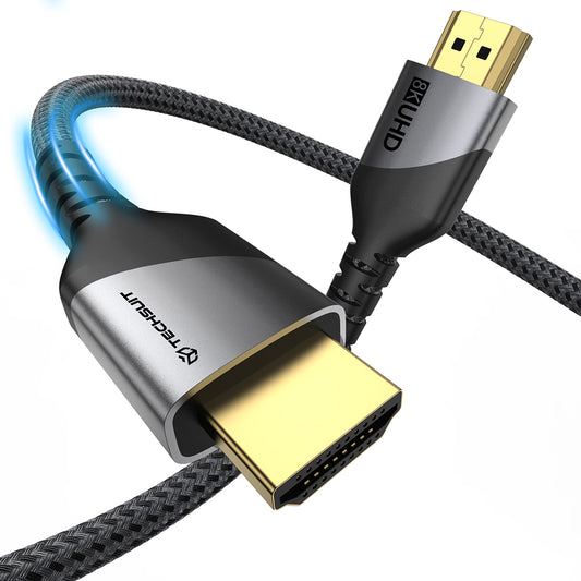 Techsuit NexusVision Pro CX3 videokaapeli, HDMI - HDMI, 8K, 2m, harmaa