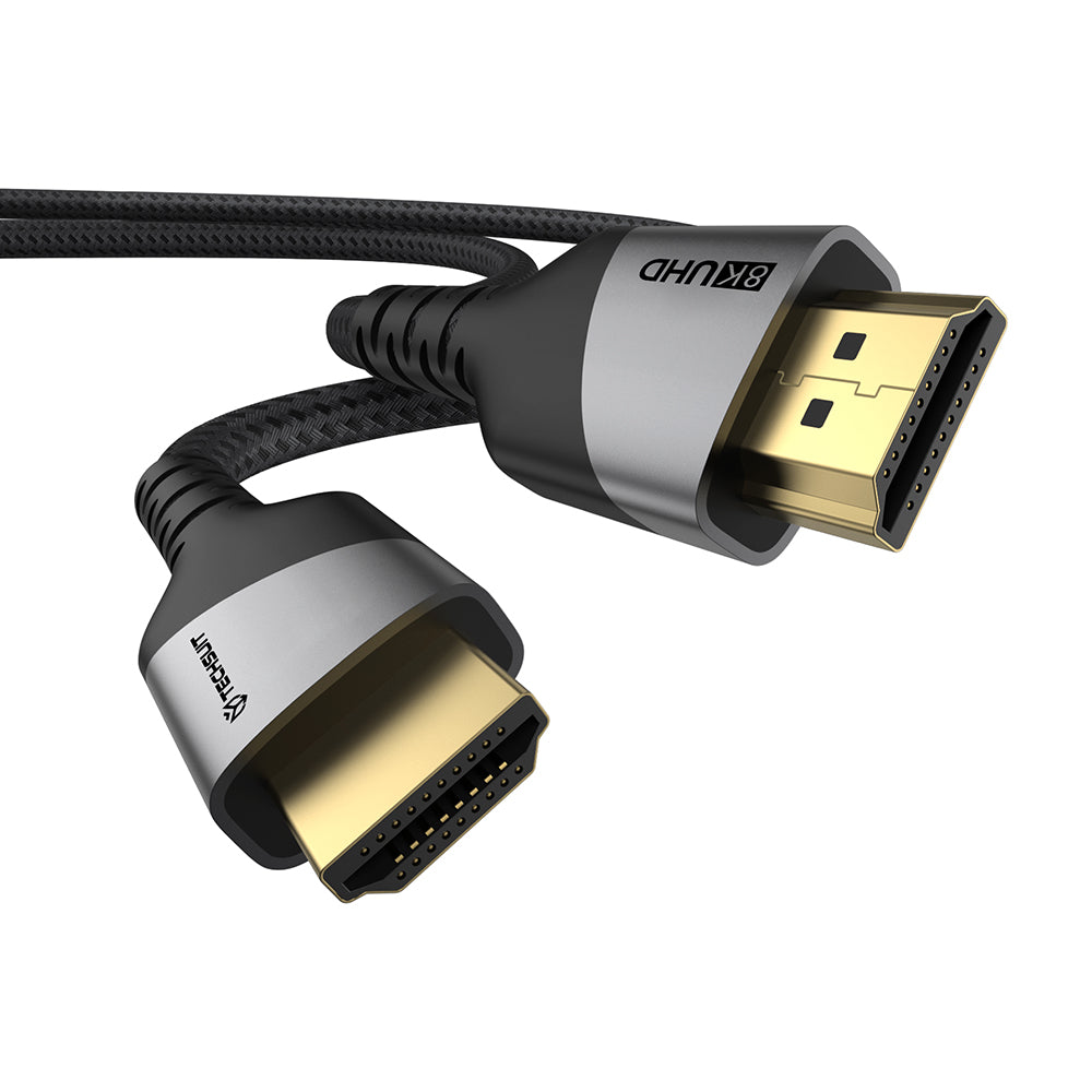 Techsuit NexusVision Pro CX3 Video Cable, HDMI - HDMI, 8K, 2m, Gray