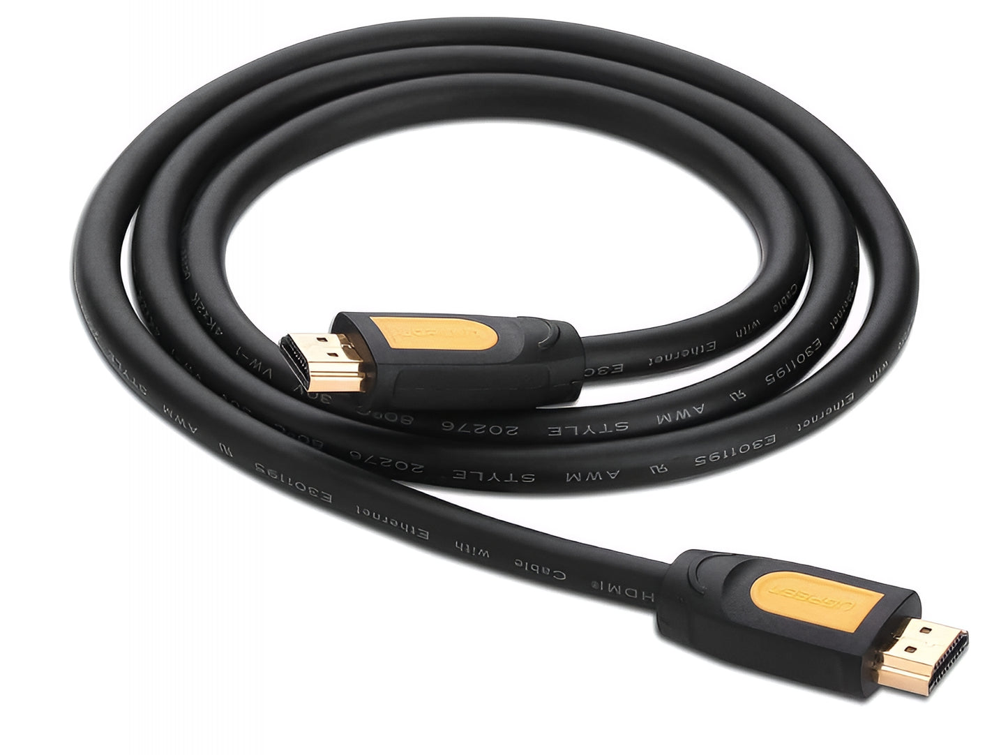 UGREEN HD101 -videokaapeli, HDMI - HDMI, 4K, 5m, Musta