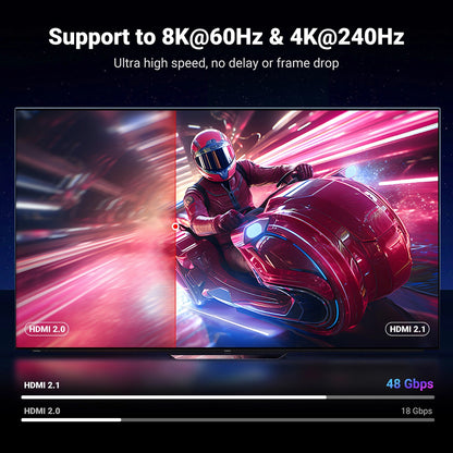 UGREEN HD171 -videokaapeli, HDMI - HDMI, 8K, 2m, Musta