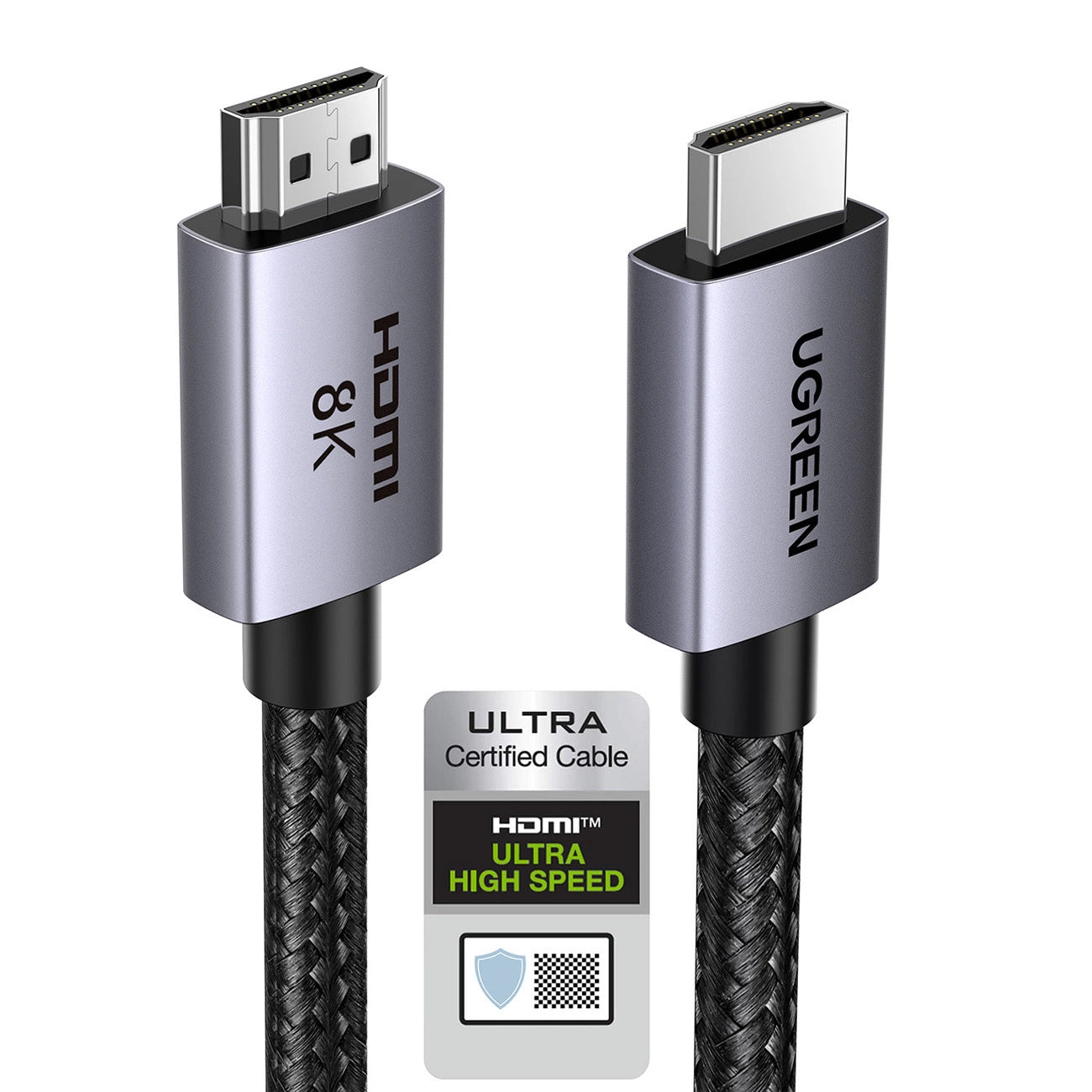 UGREEN HD171 -videokaapeli, HDMI - HDMI, 8K, 1m, Musta