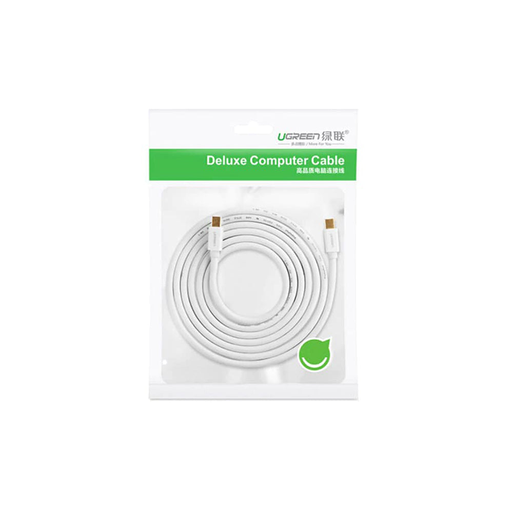 UGREEN Video Cable, MiniDisplayPort - MiniDisplayPort, 4K, 2m, Valkoinen