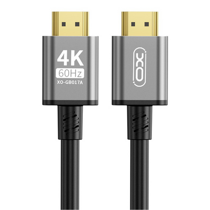 XO Design GB017B -videokaapeli, HDMI - HDMI, 4K, 5m, Musta