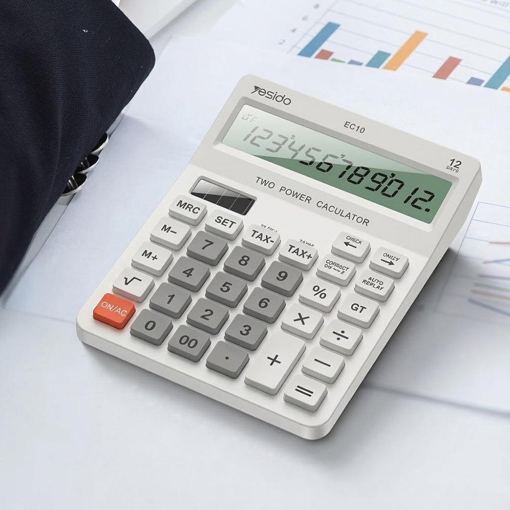 Yesido EC10, valkoinen pöytälaskin