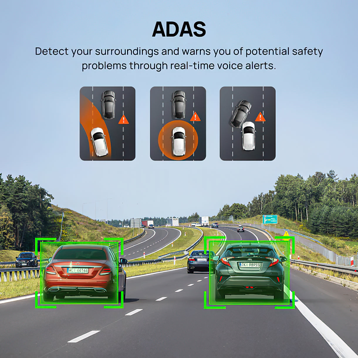 70mai Dash Cam A510 -autokamera, 3K, GPS, Wi-Fi, 2 tuuman näyttö 2AOK9-A510