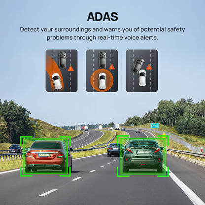 70mai Dash Cam A510 -autokamera, 3K, GPS, Wi-Fi, 2 tuuman näyttö 2AOK9-A510