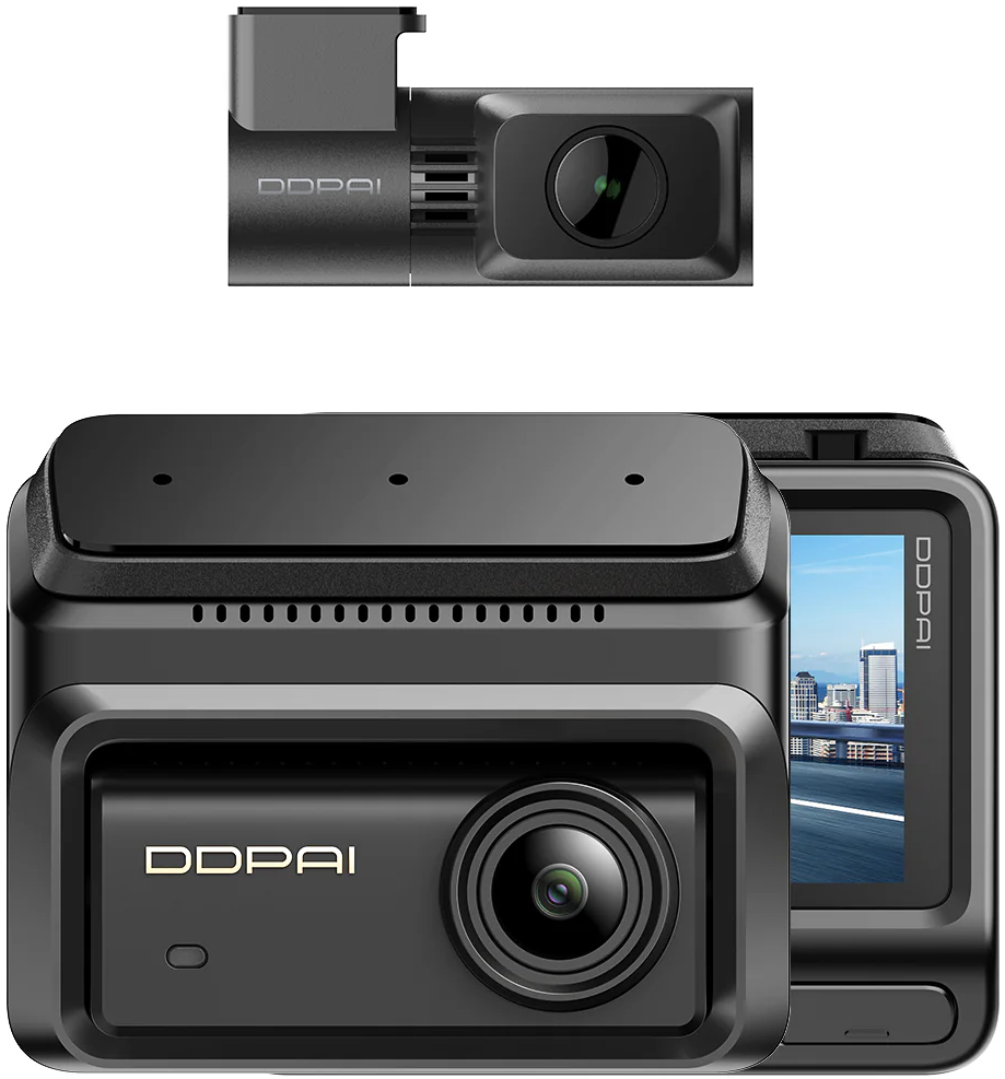 DDPAI Z90 Dual etu- ja takakamera, 4K, 64Gb, Wi-Fi, GPS, 3 tuuman näyttö