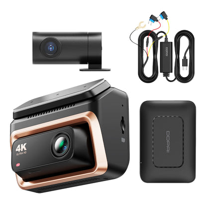 Etu- ja takakamera autoon DDPAI Z60 Pro 4G, 4K, Wi-Fi, GPS, 3 tuuman näyttö