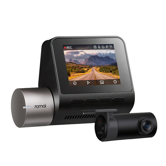Autojen etu- ja takakamera 70mai Dash Cam A510, 3K, GPS, Wi-Fi, 2 tuuman näyttö