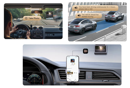 Etu- ja takakamera autoon DDPAI Z60 Pro 4G, 4K, Wi-Fi, GPS, 3 tuuman näyttö