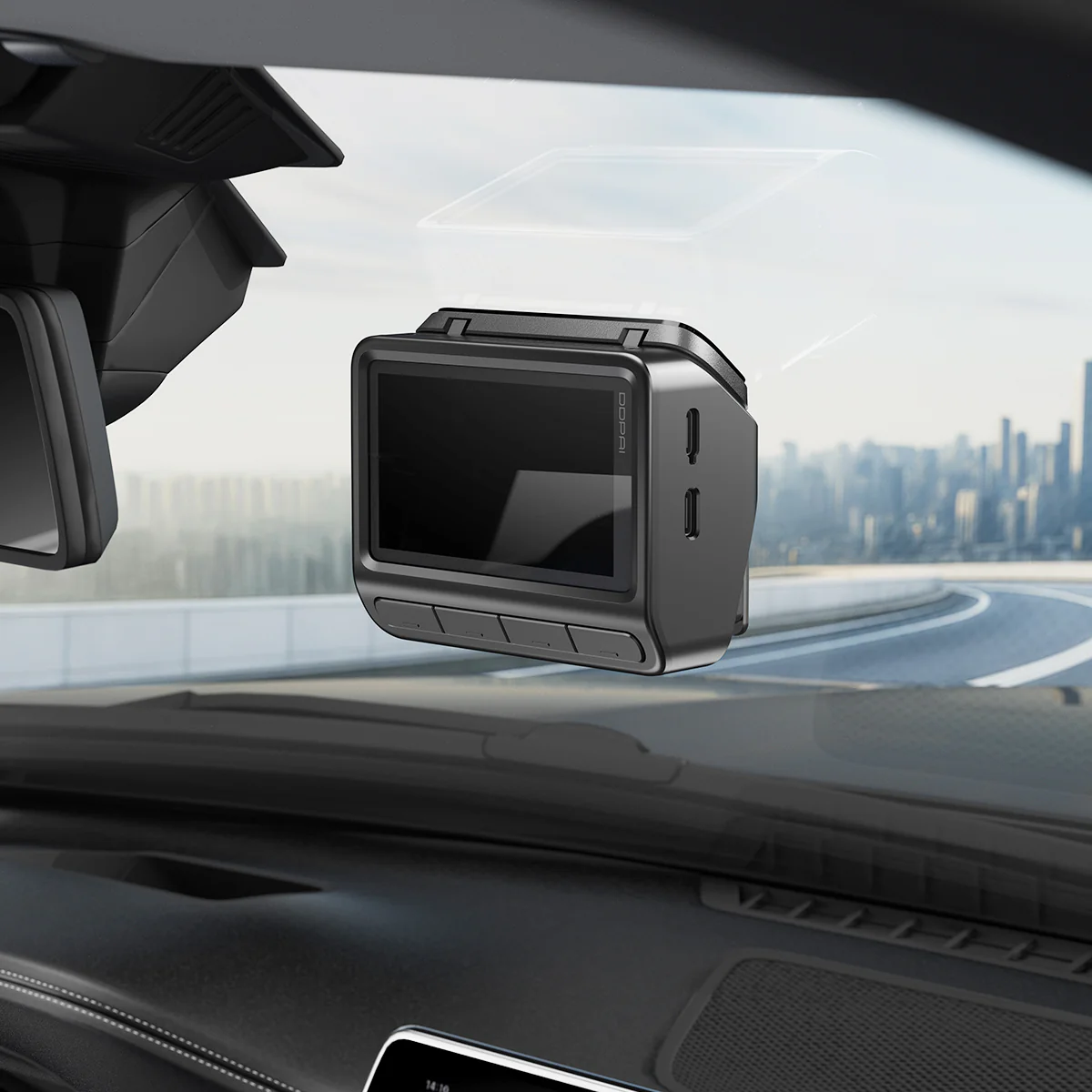 DDPAI Z90 Dual etu- ja takakamera, 4K, 64Gb, Wi-Fi, GPS, 3 tuuman näyttö