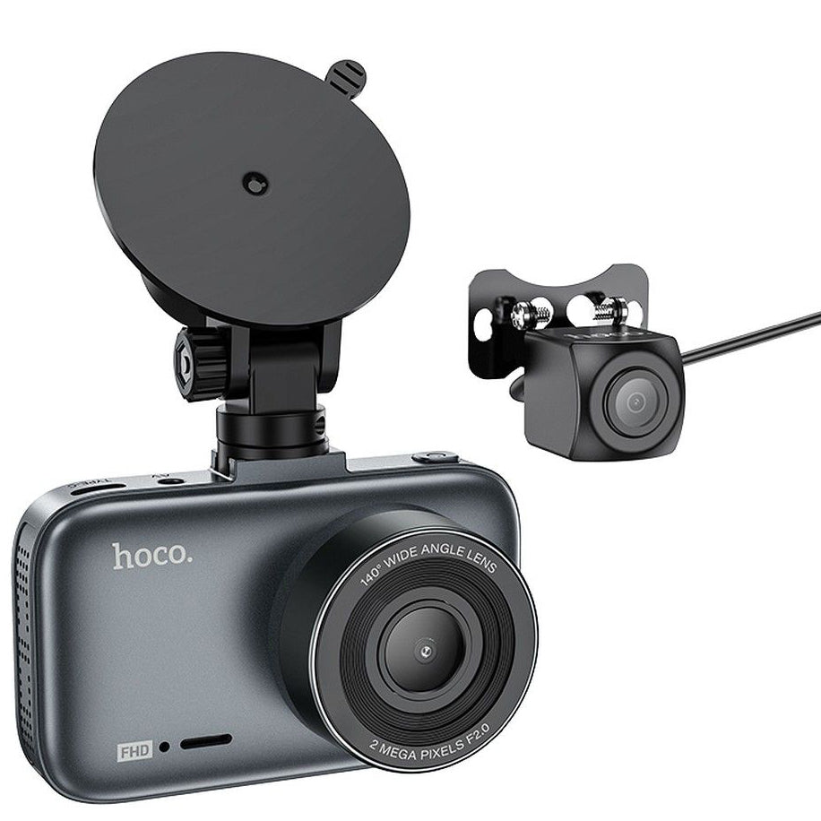 HOCO Driving DV6, 1080P, 3-tuumainen näyttö, etu- ja takapuolen autokamera 
