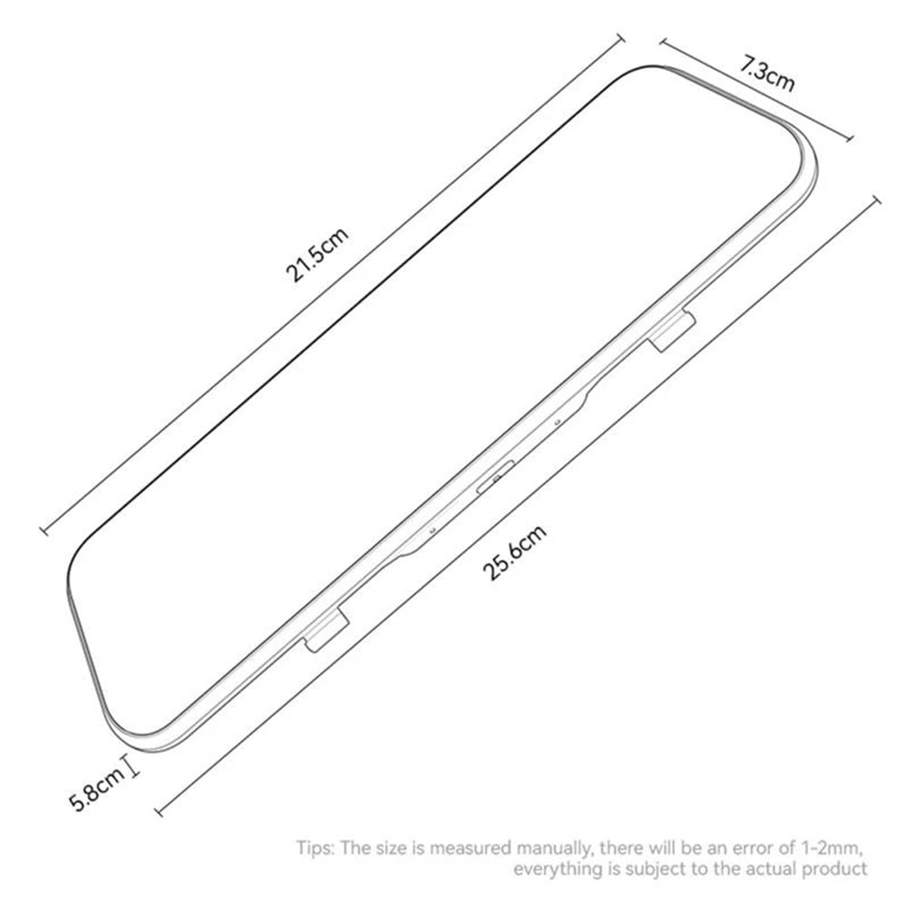 Yesido KM24 Autokamera Carplay / Android Auto, 4K, 9.66 tuuman näyttö
