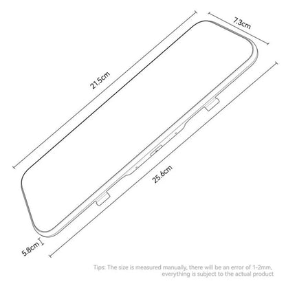 Yesido KM24 Autokamera Carplay / Android Auto, 4K, 9.66 tuuman näyttö