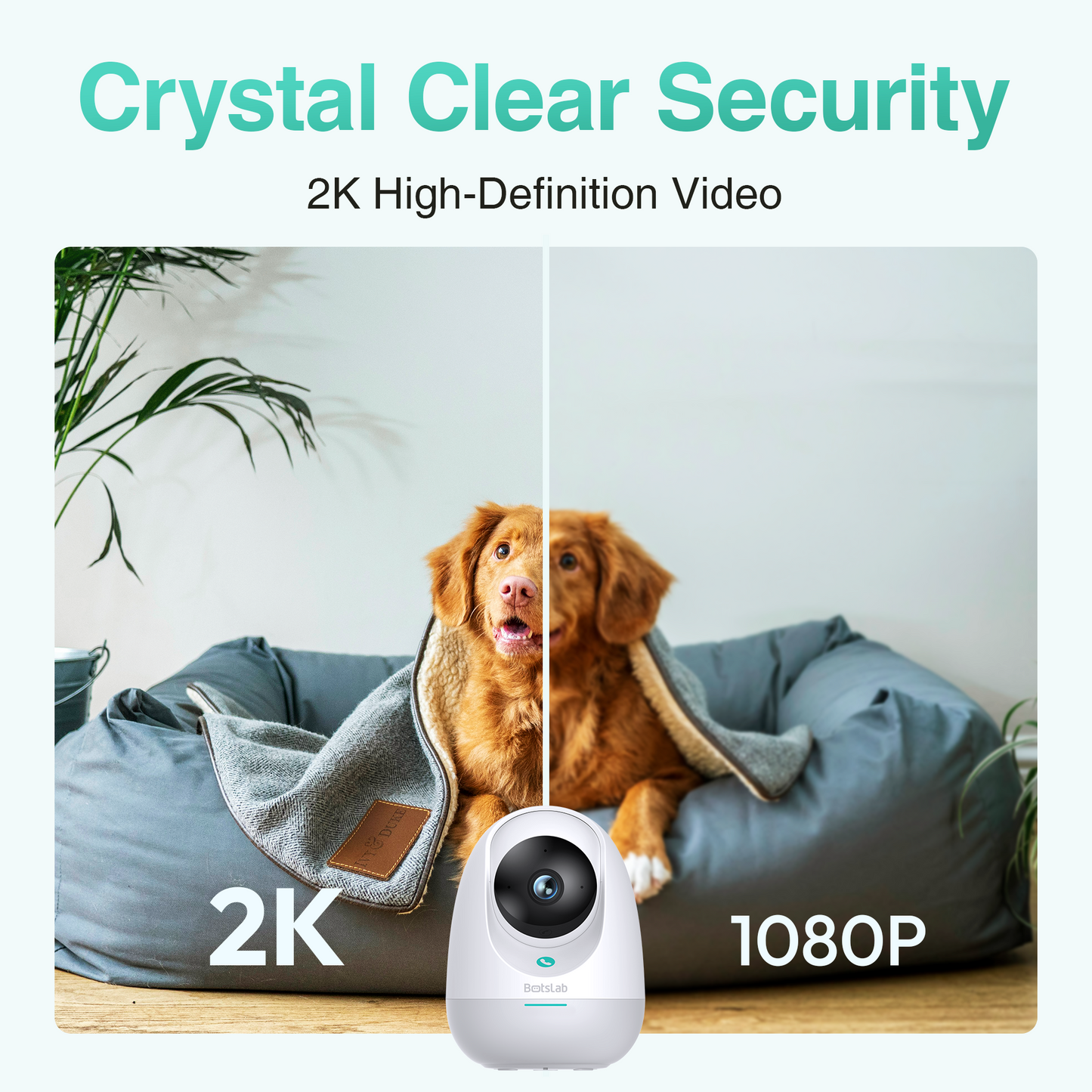 Valvontakamera Botslab 2E Pro C213, Wi-Fi, 2K, 2K, sisätiloissa 