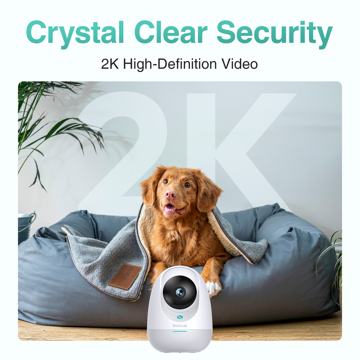 Valvontakamera Botslab 2E Pro C213, Wi-Fi, 2K, 2K, sisätiloissa 