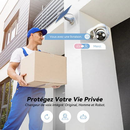Imou Cell PT -valvontakamera, Wi-Fi, 2K, IP66, aurinkopaneeli, ulkokäyttö KIT/IPC-K9EP-3T0WE/FSP12-TYPEC