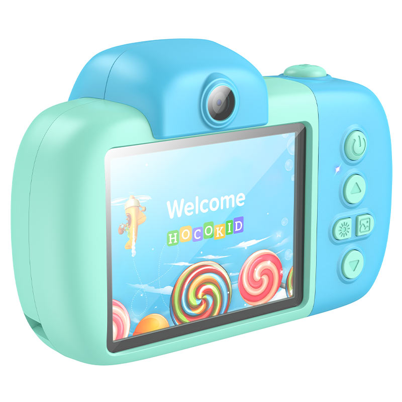 HOCO DV201 Kids -digitaalikamera, 1080P, 2MP, Sininen