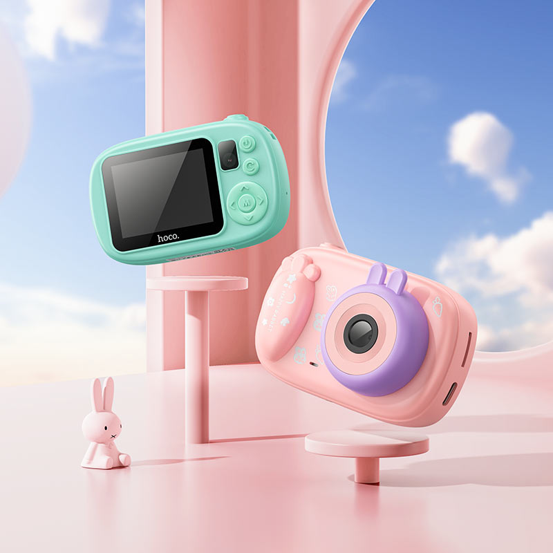 HOCO DV205 Kids -digitaalikamera, 720P, 1MP, Sininen