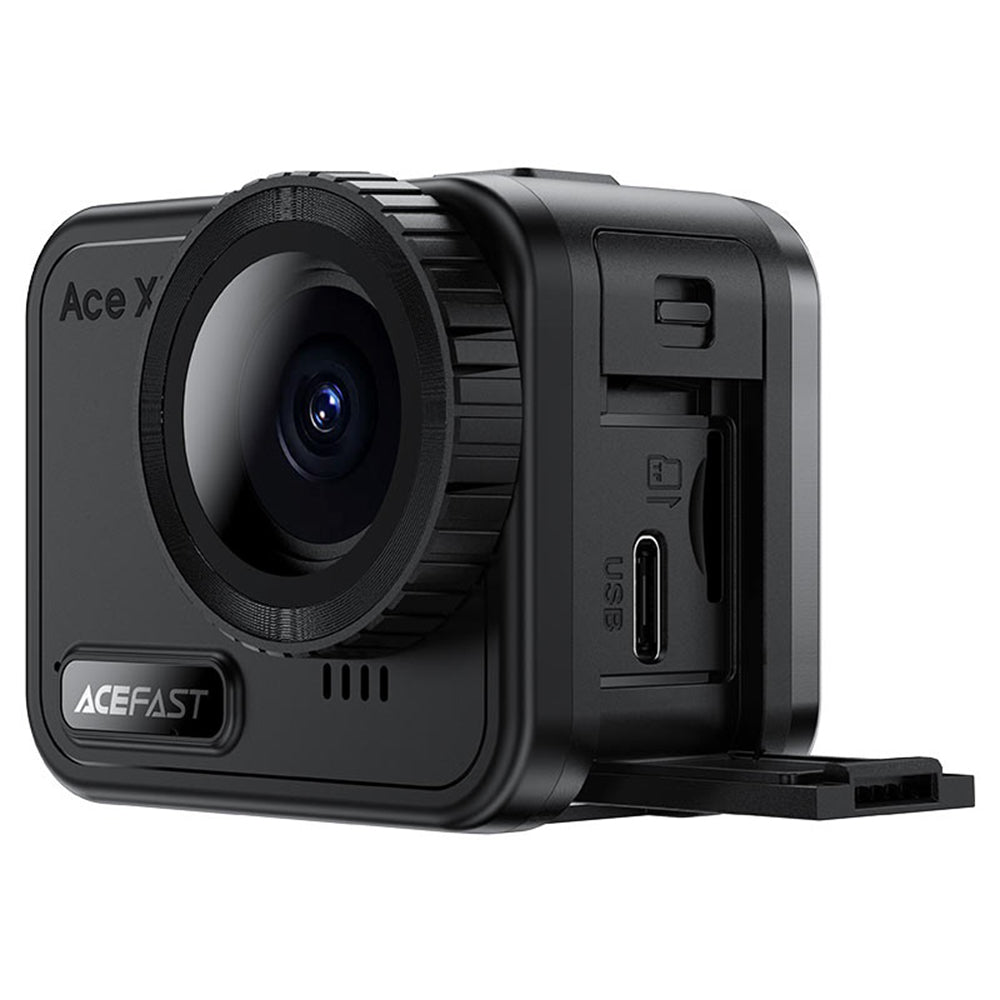 Acefast X1 Sportkamera, 4K, Wi-Fi, Musta