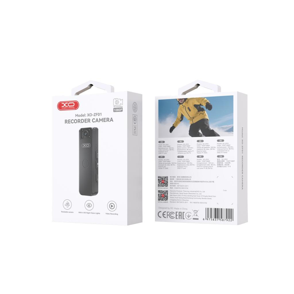 Sporttikamera XO Design ZF01, 1080P, Musta