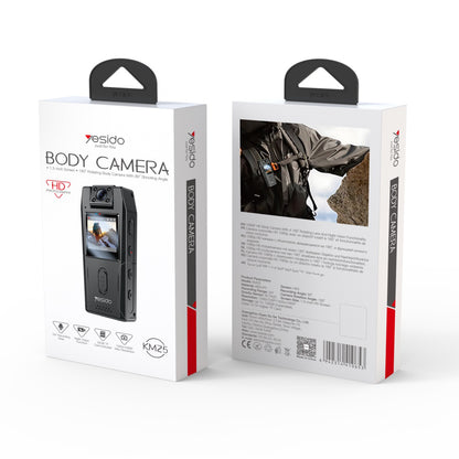 Yesido KM25 Sports Camera, 1080P, 1.3inch Display, Black