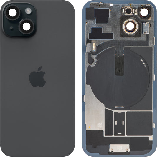 Apple iPhone 15 -akun suojus, musta, vaihtokotelo