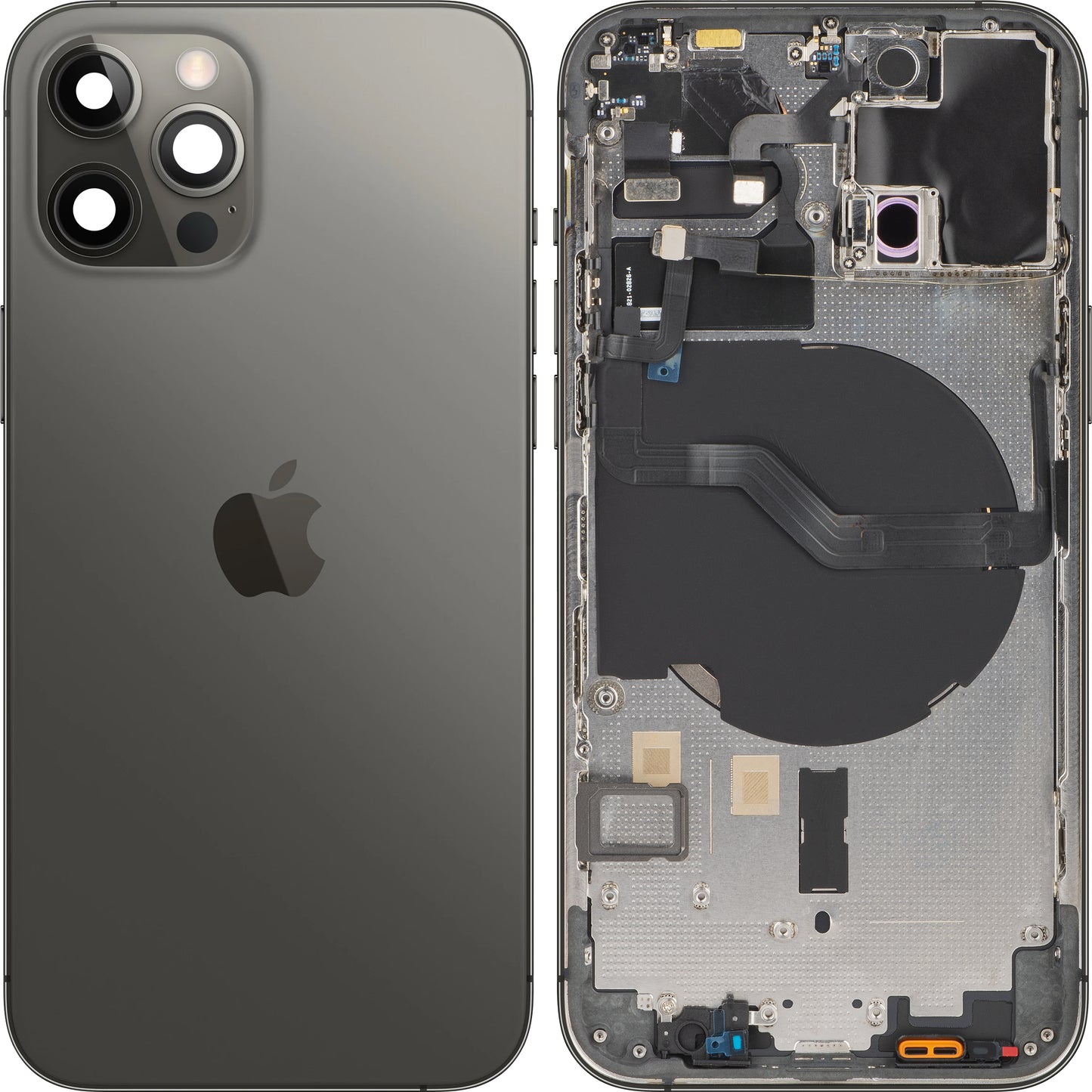 Apple iPhone 12 Pro -akkukotelon suojus, puolikas kotelo, musta (grafiitti), Swap 