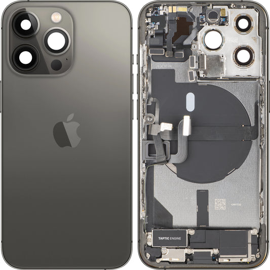 Apple iPhone 13 Pro Akkukansi, Keskiyksiköllä, Täydelliset Osat, Musta (Grafiitti), Vaihto