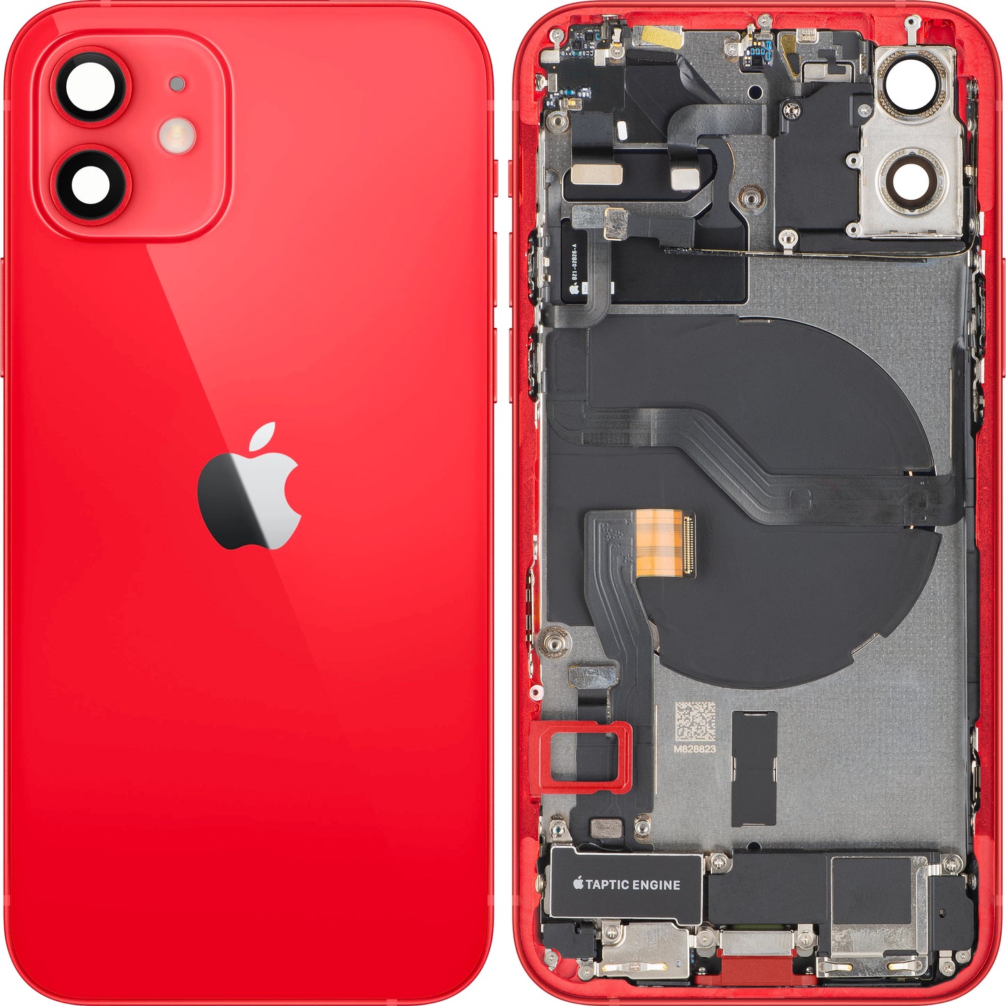 Apple iPhone 12 Akkukansi, Keskikotelo, Täydelliset Osat, Punainen, Vaihto