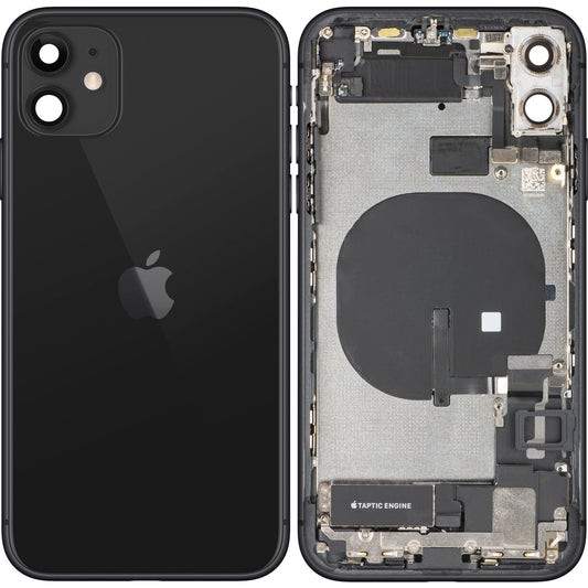 Apple iPhone 11 Akkukansi, Keskiyksikön Kotelo, Täydelliset Osat, Musta, Vaihto