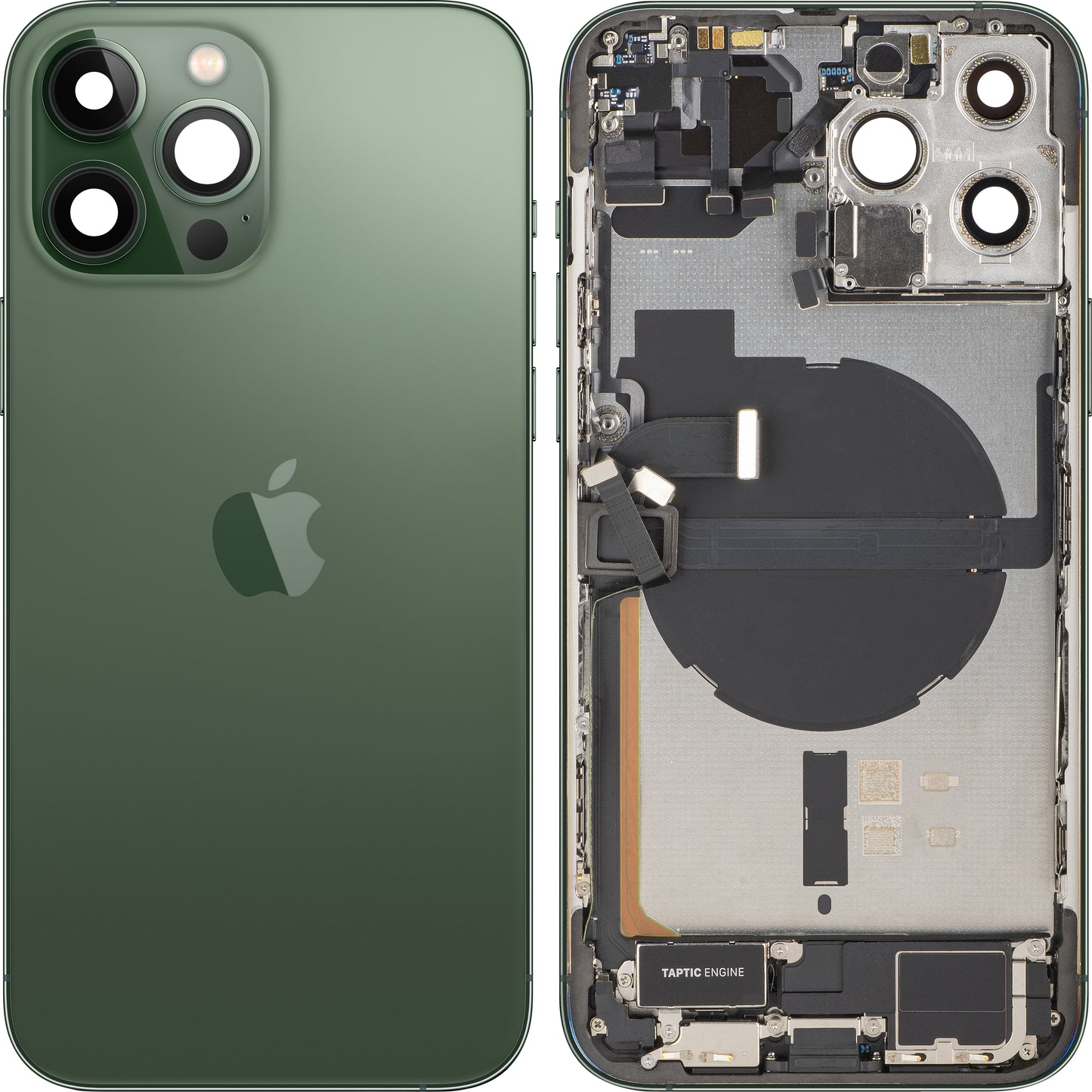 Apple iPhone 13 Pro Max Akkukansi, Keskiyksiköllä, Täydelliset Osat, Vihreä (Alpine Green), Swap