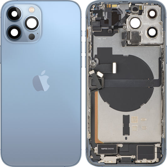 Apple iPhone 13 Pro Max Akkukansi, Keskiyksiköllä, Täydelliset Osat, Sininen (Sierra Blue), Vaihto