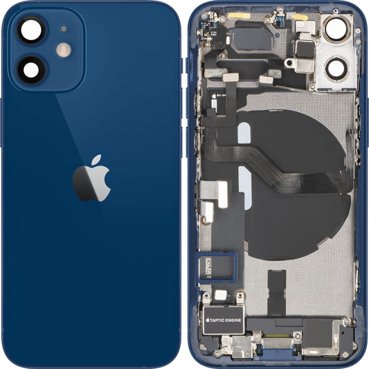 Apple iPhone 12 mini akkukansi, keskikotelo mukana, täydelliset osat, sininen, Swap