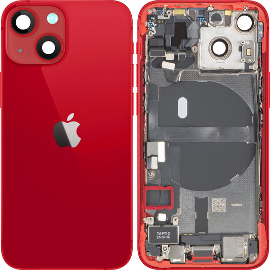 Apple iPhone 13 mini akkukansi, keskikotelo mukana, täydelliset osat, punainen, Swap