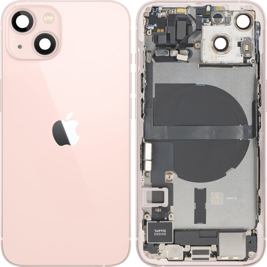 Apple iPhone 13 Akun kansi, Keskikuori, Täydelliset osat, Vaaleanpunainen, Premium-vaihto