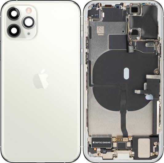 Apple iPhone 11 Pro -akun kansi, keskikuori, täydelliset osat, hopea, vaihto