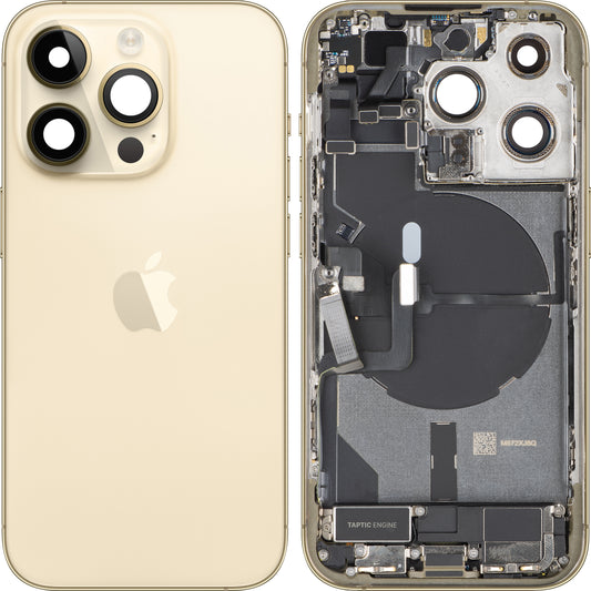Apple iPhone 14 Pro -akun kansi, keskikuori, US-versio, kulta, vaihto