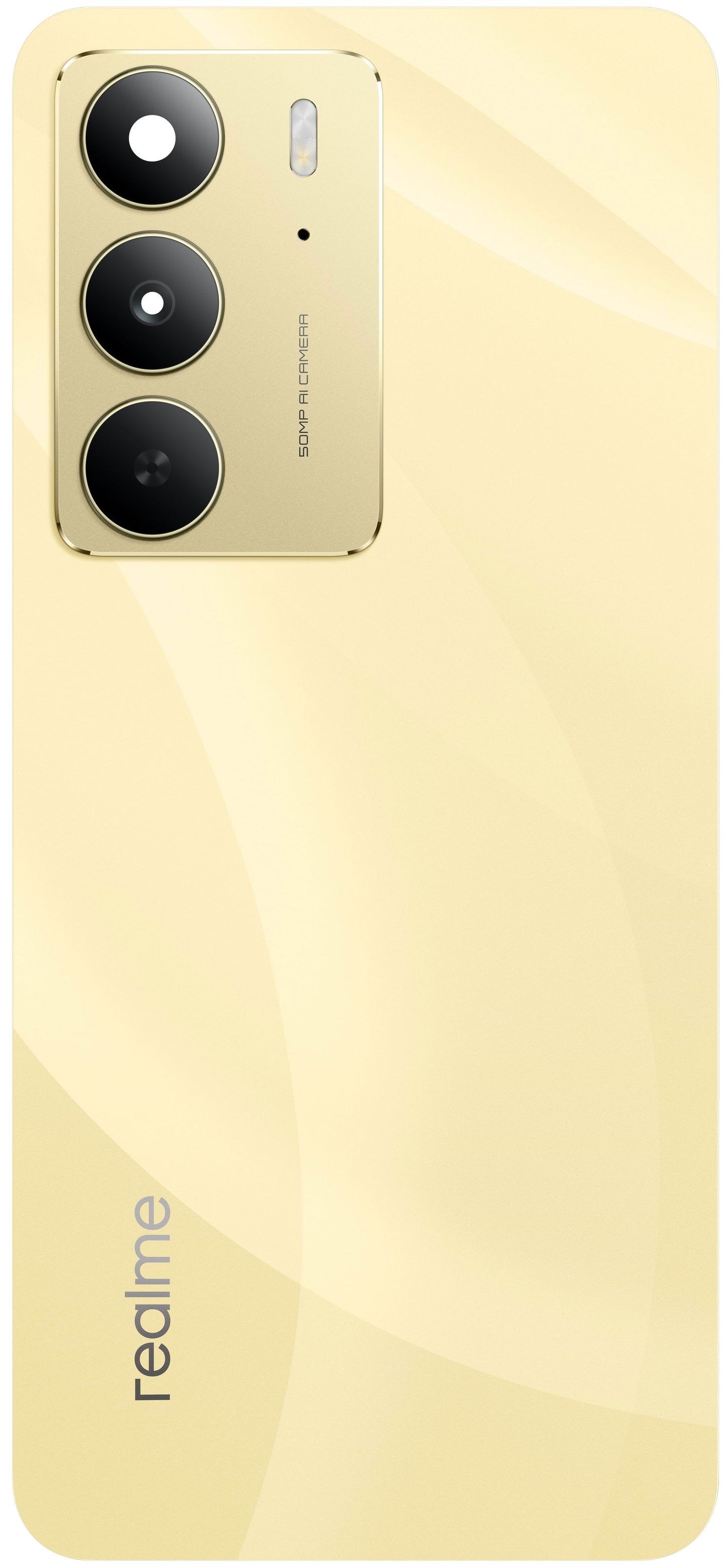 Realme 14x (Intia) akkukansi, Kulta (Golden Glow), Service Pack 621033000420