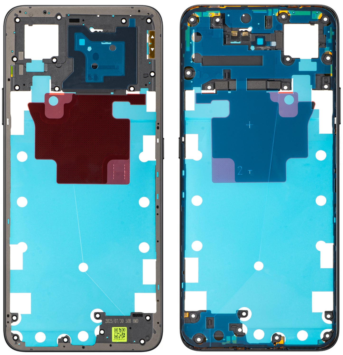 Honor X7d 4G / 400 Smart 4G keskikotelo, Musta (Velvet Black), Service Pack 9707ACDP