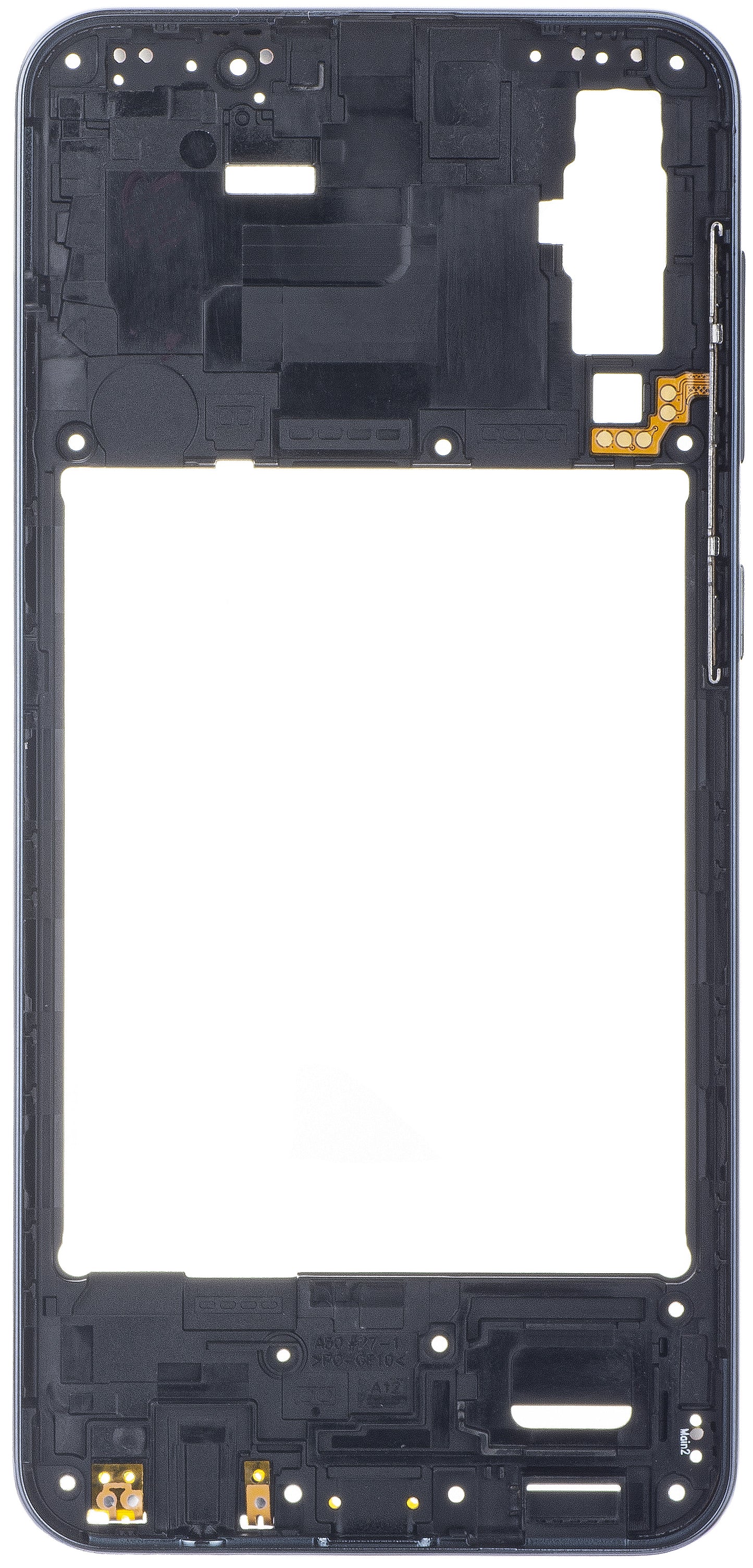 Mijloc Kotelo Samsung Galaxy A50 A505, musta