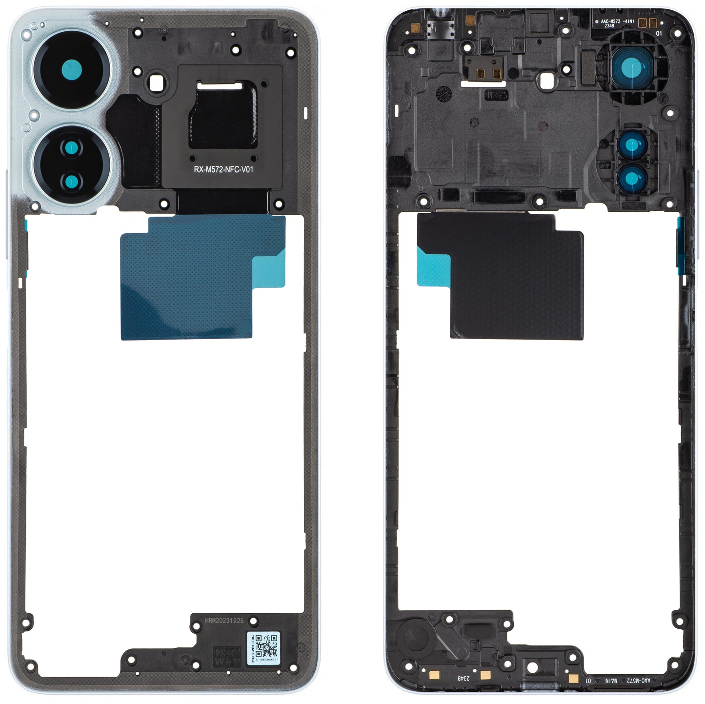 Xiaomi Redmi 13C NFC Keski-Kotelo, Sininen, Service Pack 560001C3UN00