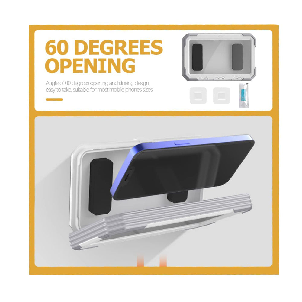 Seinäkotelo Techsuit LC-888 kosketusnäytöllä puhelimelle, vedenkestävä, harmaa