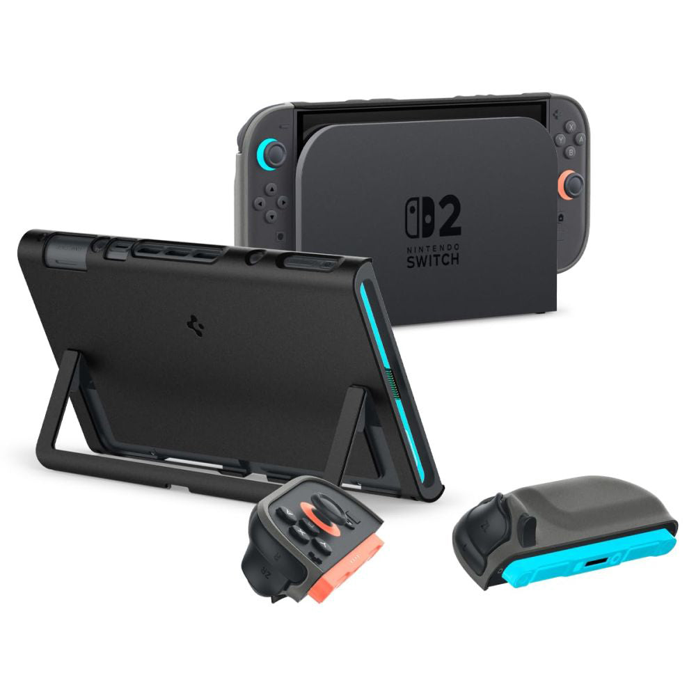 Spigen Nano Pop -suojakotelo Nintendo Switch 2 -konsolille, Musta ACS10206
