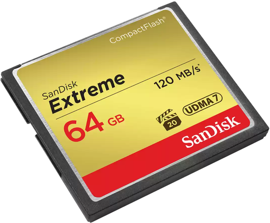 SanDisk Extreme CompactFlash -muistikortti, 64 Gt, UDMA 7 SDCFXSB-064G-G46