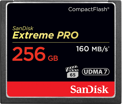 SanDisk Extreme Pro CompactFlash Memory Card, 256Gb, UDMA 7 SDCFXPS-256G-X46
