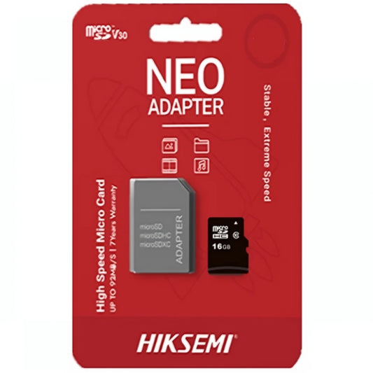 Hiksemi microSDHC -muistikortti, 16 Gt, Luokka 10, Sovittimella HS-TF-C1/16G/a
