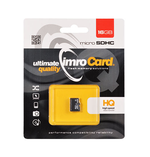 Imro microSDHC -muistikortti, 16Gt, Luokka 10 / UHS-1 U1